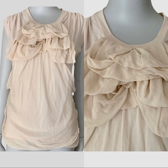 ROBERT RODRIGUEZ Blush Pink Knit Silk Top Size XS - Picture 5 of 16